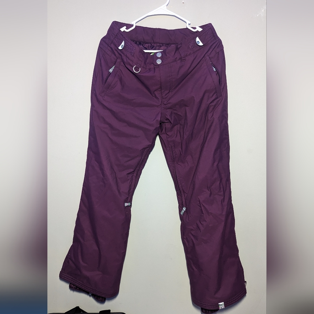 Roxy Wintersport Snow Pants Purple/Fuscia Size Small Women's
